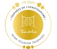 Logo trophées de l'oenotourisme or