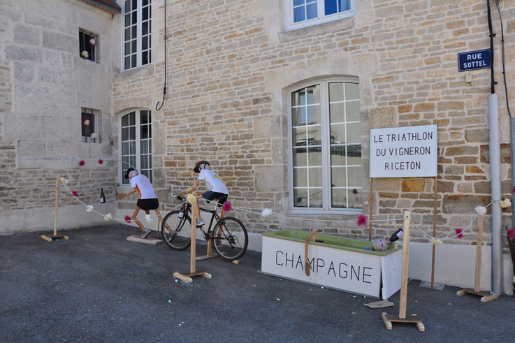 The champagne celebration route animations ©MB Sautel