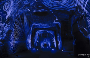 Oeuvre julien salaud dans les caves troglodytiques ©Ackerman