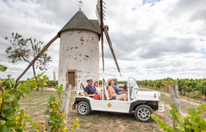 Exploring Mourat vineyard and its vines by electric car © simonbourcier.com-Vendée Expansion